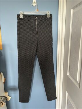 Garage Black & White dress Pants with Front Zip